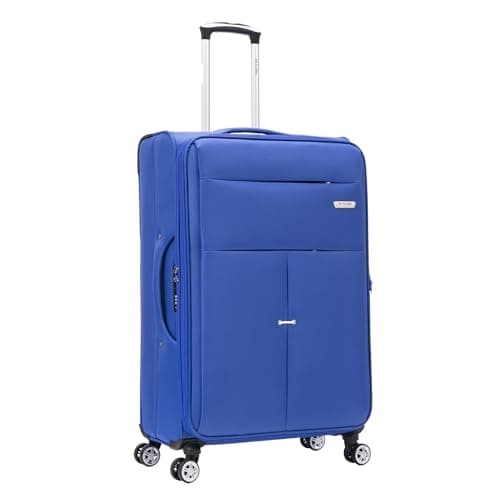 Image of Large Suitcase 29" Super Lightweight Luggage 20% Expandable 4 Wheels Spinner Soft Shell Check in Luggage for 23kg