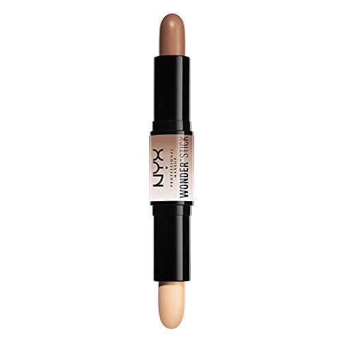 Image of NYX Professional Makeup Wonderstick, Dual-ended Make up Highlight & Contour Stick, On-the-Go Highlight and Contour Stick, Creamy Texture, Shade: Light