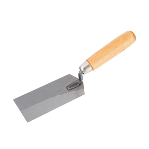 Image of Masonry Margin Trowel, 5 x 2 Inches, High-Hardness Carbon Steel Blade, Ergonomic Wood Handle
