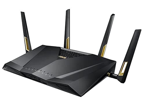 Image of ASUS RT-AX88U Pro WLAN Gaming Router (AX6000 WiFi 6 Standard, MU-MIMO, OFDMA, AiProtection, Gaming Engine, Adaptive QoS, 8x Gigabit, USB 3.1)