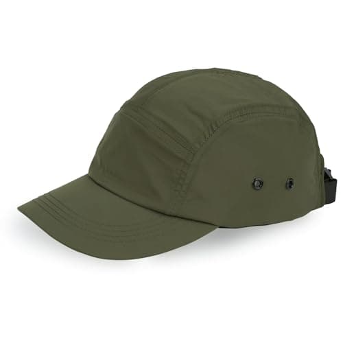 Image of Clape Quick Dry Baseball Cap 5 Panel Running Hat Lightweight Summer Unstructured Dad Hat Sun Hat for Sport Hiking Gym Green GD51