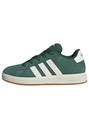Image of adidas Unisex Kids Grand Court 00S Kids Shoes, Collegiate Green/Off White/Gum, 3 UK