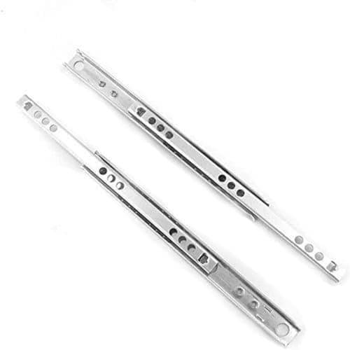 Image of Boxonly 1 Pair Heavy Duty Ball Bearing Drawer Runners – Replacement for 17mm Groove Slides, Smooth Side Mount Drawer Rails, 310mm Length x 17mm Width