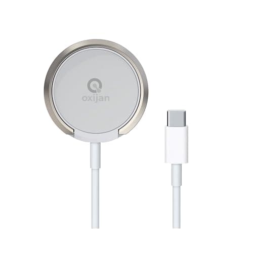 Image of Magnetic Wireless Charger, 15W Fast Charger Charging for iPhone 16/15/14/13/12 Pro Max Series with 1 Meter USB C Cable Wireless Charging Station Wireless Charger For Samsung Galaxy S25/S24/S23 (White)