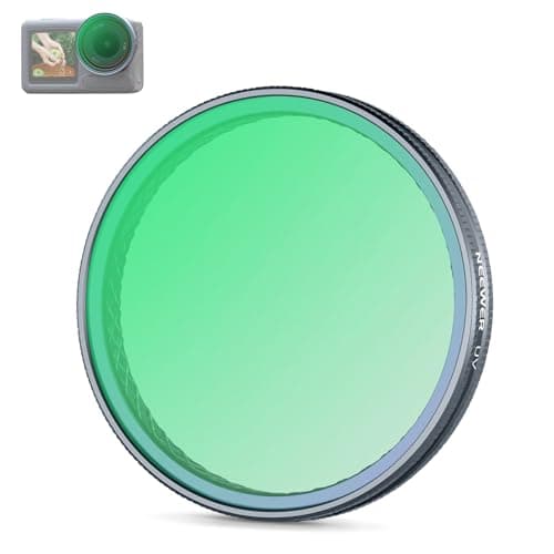 Image of NEEWER UV Filter Compatible with DJI Osmo Action 5 Pro / 4/3, Snap On Multicoated HD Glass Protective Action Camera Lens Filter Reduces Haze & UV Rays, FL-A70
