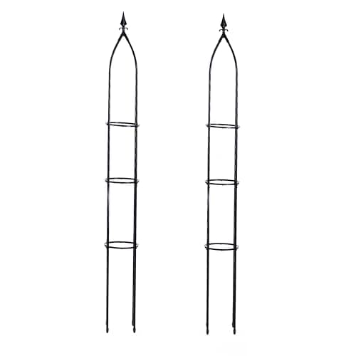 Image of Garden Gear Metal Obelisk, Plant Support for Climbing Plants & Vegetables, 1.2m or 1.6m (1.6m Metal Obelisk, 1)