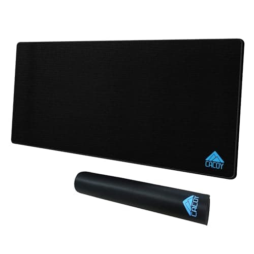 Image of Cacoy 100x40cm Large Gaming Mouse Pad XXL, Extended Rectangular Computer Mouse Mat, Non-Slip Rubber Base Desk Pad for Office and Home, Black