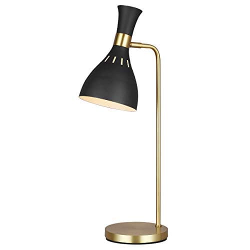 Image of Table Lamp - Midnight Black/Burnished Brass - LED E27 60W Bulb