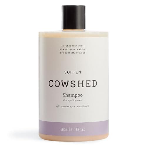 Image of Cowshed Soften Shampoo 500ml | Gentle Shampoo for All Hair Types | Natural, Vegan, & Paraben Free | Moisturising & Strengthening with May Chang, Lemon, and Lavender