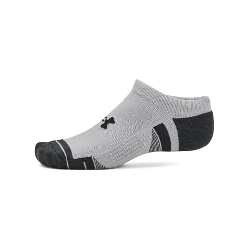 Image of Under Armour Unisex UA Performance Tech 3pk NS, Mod Gray/White/Black, 7.5-12 UK