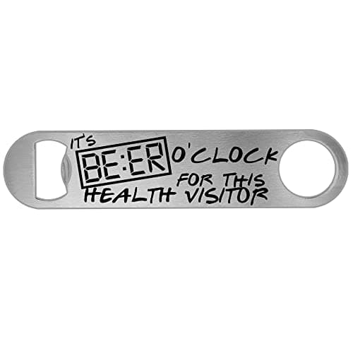 Image of Its Beer Oclock for This Health Visitor Personalised Beer Bottle Opener Gift