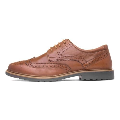 Image of Hush Puppies Female Verity Brogue, Tan, 6