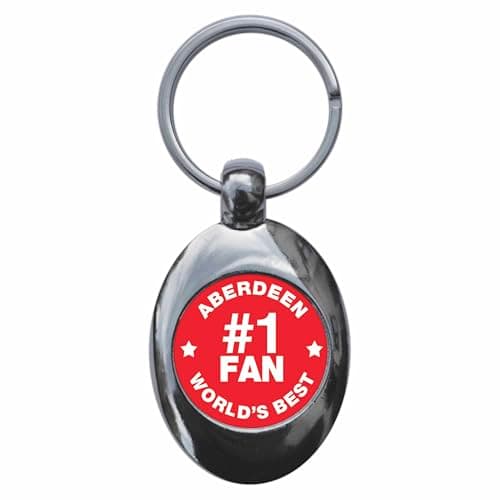 Image of Ozorath Aberdeen #1 Fan Keyring Keychain Key Ring Chain With Trolley Coin