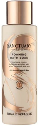 Image of Sanctuary Spa Bubble Bath Foaming Bath Soak, Bath Cream, with Wheat Proteins and Aloe Vera, Vegan and Cruelty Free, 500 ml