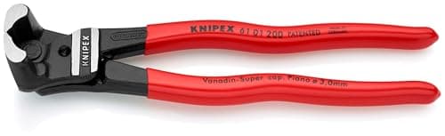 Image of KNIPEX Bolt End Cutting Nipper High Lever Transmission with Plastic Coating 200 mm, 61 01 200