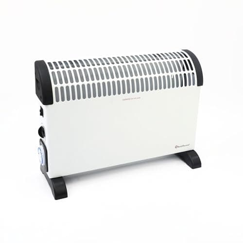 Image of Rediffusion Convector Heater with Timer, 2000W, Variable Heat, 24 Hour Timer, Adjustable Thermostat, 3 Heat Settings, Overheat Protection, Tip-Over Safety Switch, White - REDY02T
