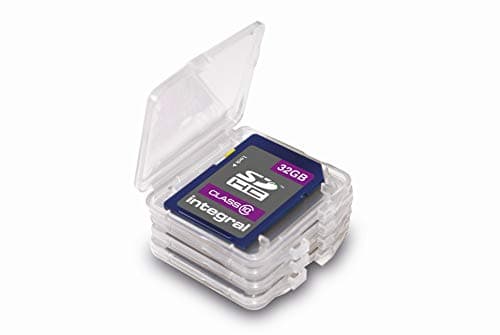 Image of Integral Pack of 4 Cases for Secure Digital (SD/SDHC/SDXC) Memory Cards. INSDQUADBOX