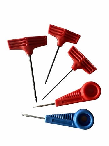 Image of Linic Products UK Made 5 Piece Twist Gimlet Bradawl Screw Awl Set Wood Boring Pilot Hole Making Tools. Woodworking Gimlets Set. (W8087). Free UK Postage.