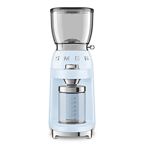 Image of Smeg 50's Retro Pastel Blue Coffee Grinder