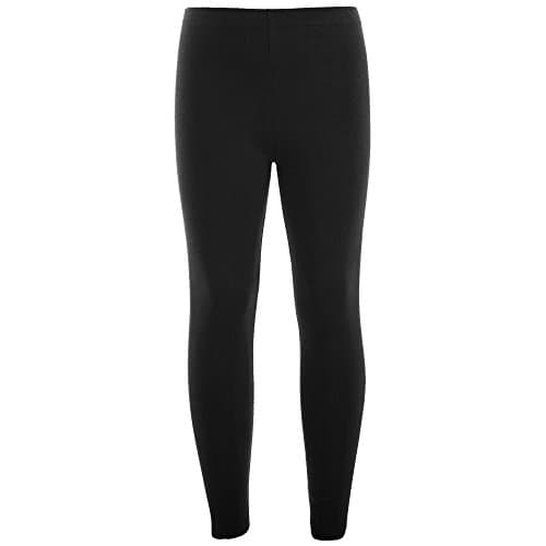 Image of Body2Body Girls Ankle Length Stretch Fit Cotton Leggings, Black - Age 14-15 Years (33