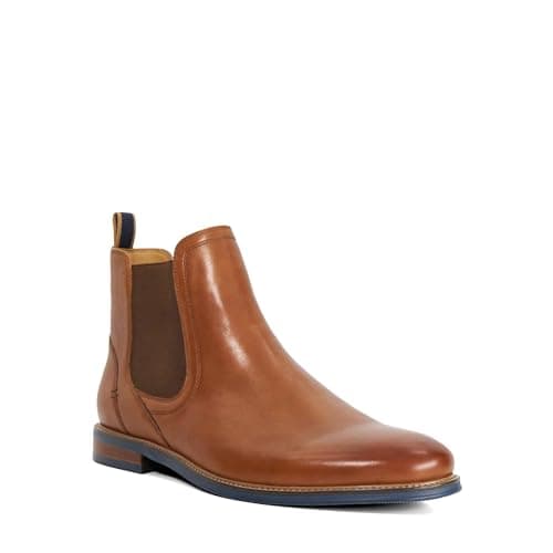 Image of Dune London Mens MCKINLEY Formal Leather Chelsea Boots Size UK 9