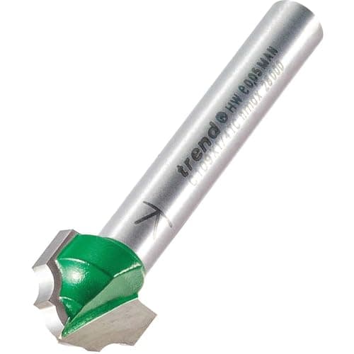 Image of Trend CraftPro Classic Decor Ogee Panel Router Cutter, 1/4 Inch Shank, 3.2mm Radius & 4mm Secondary Radius, 12.7mm Cut Diameter & 9.5mm Cut Length, TCT, C109X1/4TC