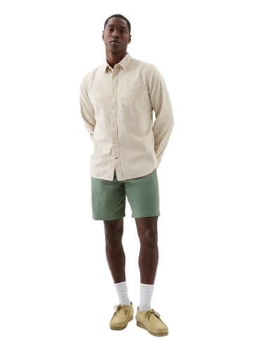 Image of GAP Men's 9" Essential Shorts, Laurel Wreath Grn, 30