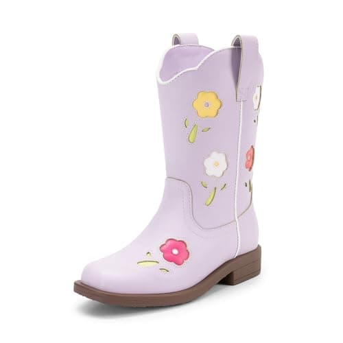 Image of DREAM PAIRS Kids' Boots - Classic Comfort,Size 12 Little Kid,Light Purple,KKUMMB2503