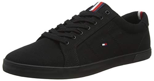 Image of Tommy Hilfiger Men’s Vulcanised Trainers, Black (Black/Black), 9