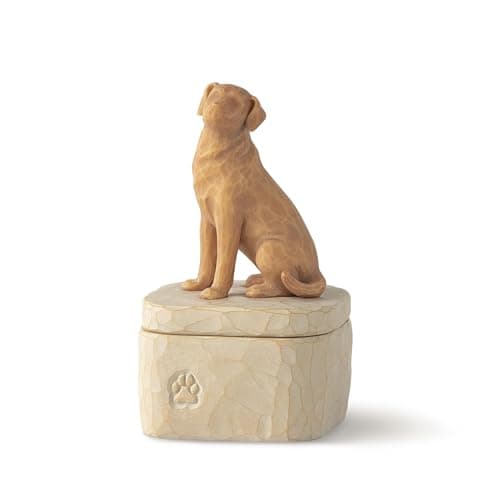 Image of Willow Tree Love My Dog Golden Keepsake Box