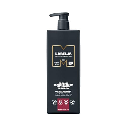 Image of LABEL.M Organic Orange Blossom Volumising Shampoo 1000ml – With Recyclable Pump