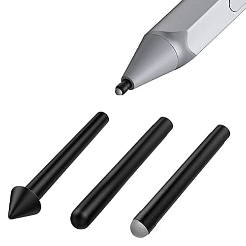 Image of TiMOVO Surface Pen Tips Replacement Kit - 3 Pack HB/2H/H Type, Fit Surface Pro 2017 & 4 Pen - Black