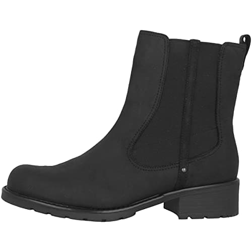 Image of Clarks Women's Orinoco Club Short Shaft Boots, Black Black Leather, 4.5 UK