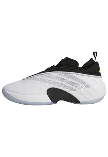Image of Adidas Unisex-Adult D.o.n Issue 7 Basketball, White/Black/Lucid Lemon, 10 Women/9 Men