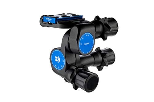 Image of Benro GD3WH Precision Geared Head Lightweight Magnesium Alloy, 3-Way Movement, Quick-Release Plate, and 360° Rotation for Professional Photography
