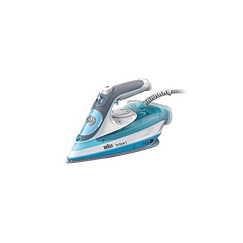 Image of Braun TexStyle 5 Iron with FreeGlide 3D​ SuperCeramic Soleplate, Precision Tip, Ergonomic Open Handle, Easy Refill 300 ml, Energy Saving, Powerful Steam Options, Anti Drip Function, SI5008BL, Blue