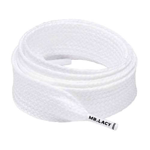 Image of Mr.Lacy Fatties Wide Shoelaces - White