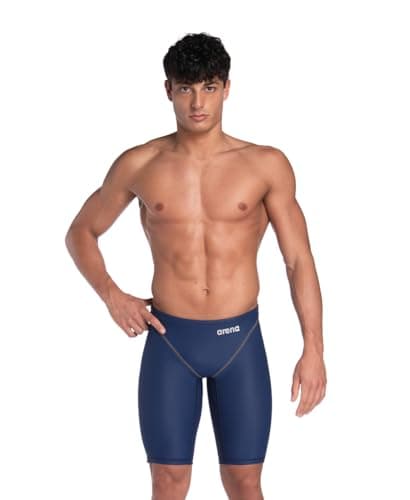 Image of ARENA Powerskin ST Next Men's Jammer, FINA Approved Racing Suit, Men's Recycled Fabric Swimsuit, Men's Lined Jammer Blue