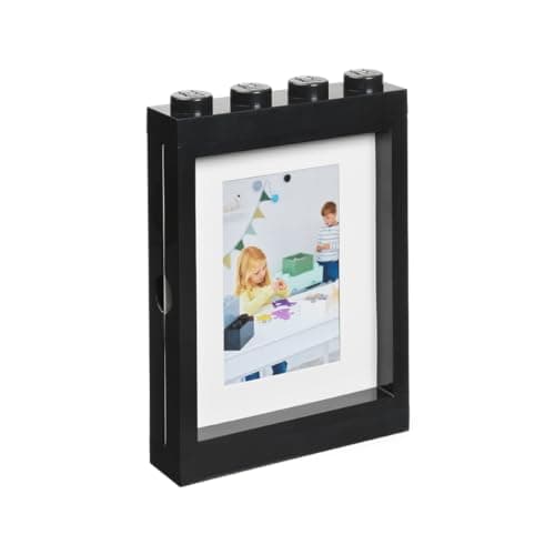 Image of LEGO Picture Frame for Photos 10x15 cm BLACK | Stylish and Fun Photo Frame for Kids, Family and Bedroom Decor | Perfect Frame for Wall Art, Living Room Decor, Room Accessories & More