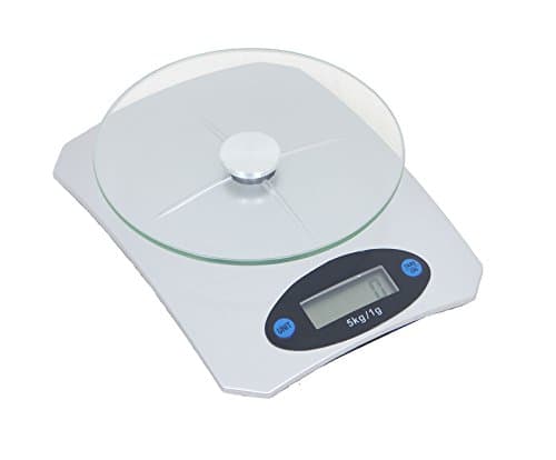 Image of 5kg Postal Parcel Scales – Postage Scale for Letters & Small Parcels, Digital Weighing Scale for Parcel & Kitchen with Removable Glass Platform, LCD Display, Tare, Auto-Off, Battery Powered
