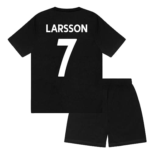 Image of Celtic FC Boys Larsson 7 Sublimation Short Pyjamas Green 8-9 Years