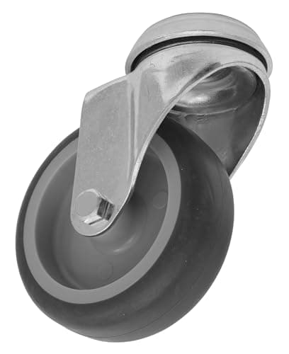 Image of Ø75mm Medium-Duty Thermoplastic Bolt Hole Swivel Castor Wheel - Trade