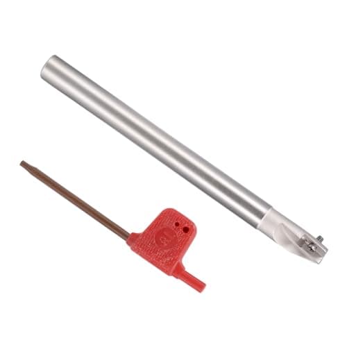 Image of CoCud Indexable End Mill, 1 Flute 0.4" Cutting Diameter, 90 Degree BAP300R R0.8 for APMT1135 Carbide Insert - (Applications: for Steel Milling)