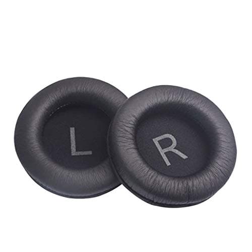 Image of WOWOWO 1Pair Soft Earpads Leather Ear Cushion Cover for AKG K52 K72 K92 K240 Headphones,Black,100x18mm