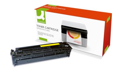 Image of Q-Connect Compatible Solution HP 128A Laserjet Toner Cartridge Yellow CE322A-COMP