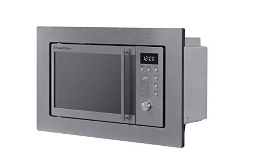 Image of Russell Hobbs Digital Built in Microwave, 20 Litre, 800 W, Stainless Steel, Integrated with 8 Auto Cook Settings, Defrost Function, Clock and Timer, RHBM2001