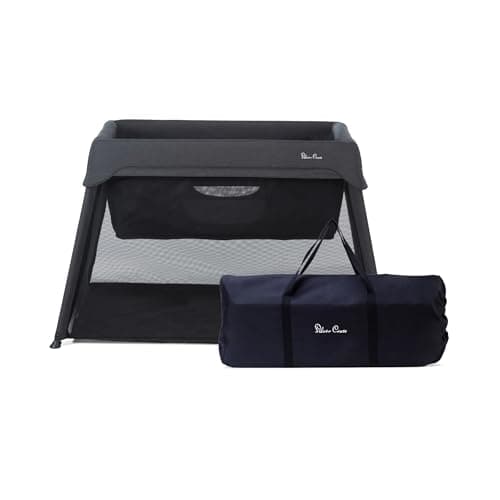 Image of Silver Cross - Slumber 3-in-1 Travel Cot - Travel Cot/Crib - Baby Travel - Compact Travel System - Carbon