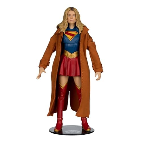 Image of McFarlane DC Multiverse Supergirl and Krypto (Supergirl Movie) 7in Gold Label Action Figure (Deluxe Theatrical Edition) Toys