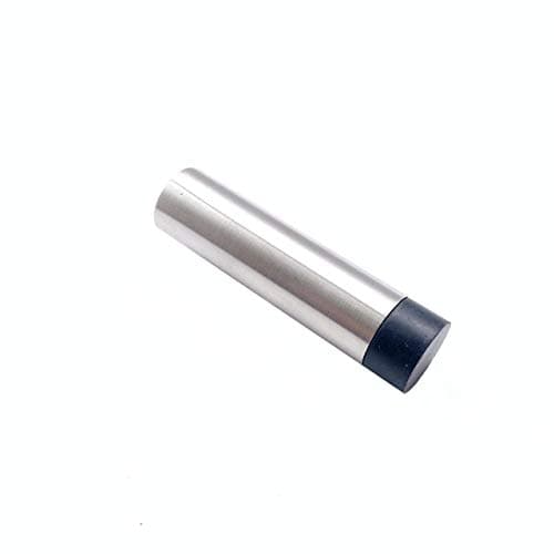 Image of Door Stop Wall or Skirting Mounted Satin Stainless Steel 78mm Projection Concealed Fixing