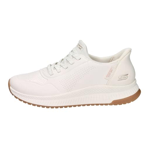 Image of Skechers BOBS Squad 4 Key Look Women's White Trainers - UK 7